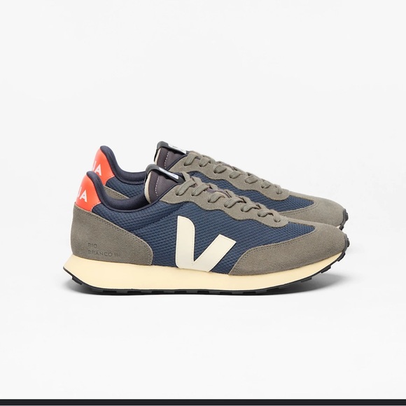 Veja Shoes - Veja Rio Branco Alveomesh Nautico White Orange Fluo